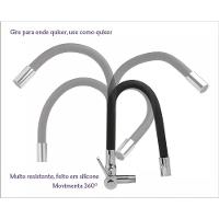 Torneira Gourmet C61 Flexível De Cozinha Preta 1-4 De Volta - 3