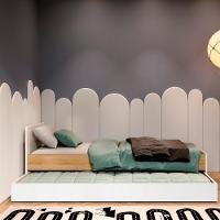 Berço Multifuncional Com Cômoda Acoplada + Colchão Coleção Sol E Mar Branco Carvalho Treviso - 3