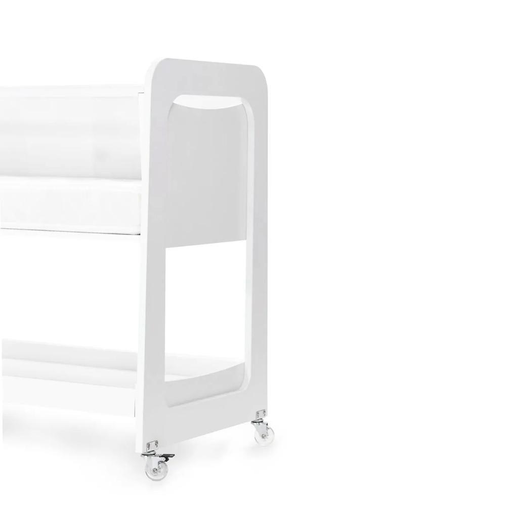 Mini Berço Moisés 3 Em 1 Com Colchão Divicar Branco - 9