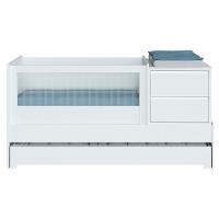 Berço Multifuncional Sol E Mar Com Cômoda 7 Em 1 Divicar Branco - 7