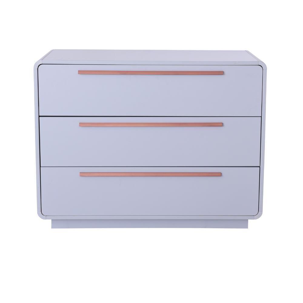 Quarto Bebê Completo Com Berço E Cômoda Coleção Wave Divicar Cinza - 2