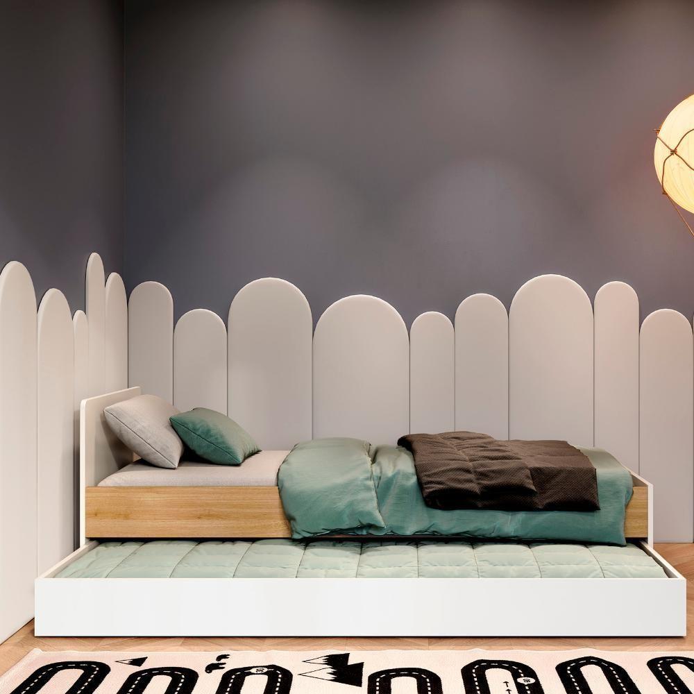 Berço Multifuncional Sol E Mar Com Cômoda 7 Em 1 Divicar Branco Carvalho Treviso - 3