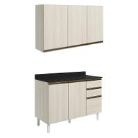 Armario Aereo Balcao Tampo 120cm Mdf Kali Bianco Toq Nicioli - 1