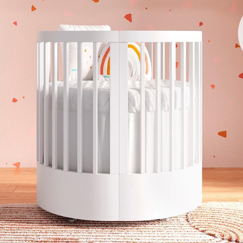 Quarto Bebê Completo Com Berço E Cômoda Coleção Wave Divicar Branco - 3