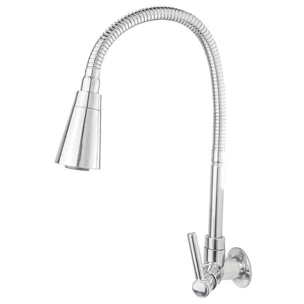 Torneira Gourmet Para Cozinha Parede Pia Dois Jatos Cone Cromado Cód. 6700 - 1