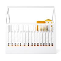 Berço Montessoriano Casinha Com Colchão Coleção Wood Divicar Branco - 5