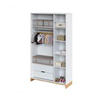 Quarto Bebê 3 Pçs Berço Cômoda Grande E Roupeiro Linha Cubo Branco Plátano - 7