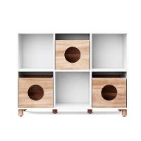 Estante Organizadora De Brinquedos Coleção Tivoli Divicar Branco Carvalho Treviso - 2