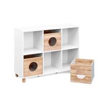 Estante Organizadora De Brinquedos Coleção Tivoli Divicar Branco Carvalho Treviso - 3