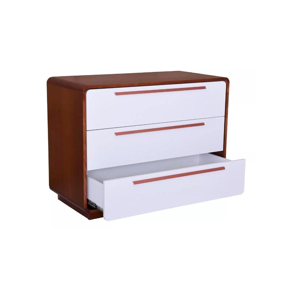 Quarto Bebê Completo Com Berço E Cômoda Coleção Wave Divicar Mel Branco - 7