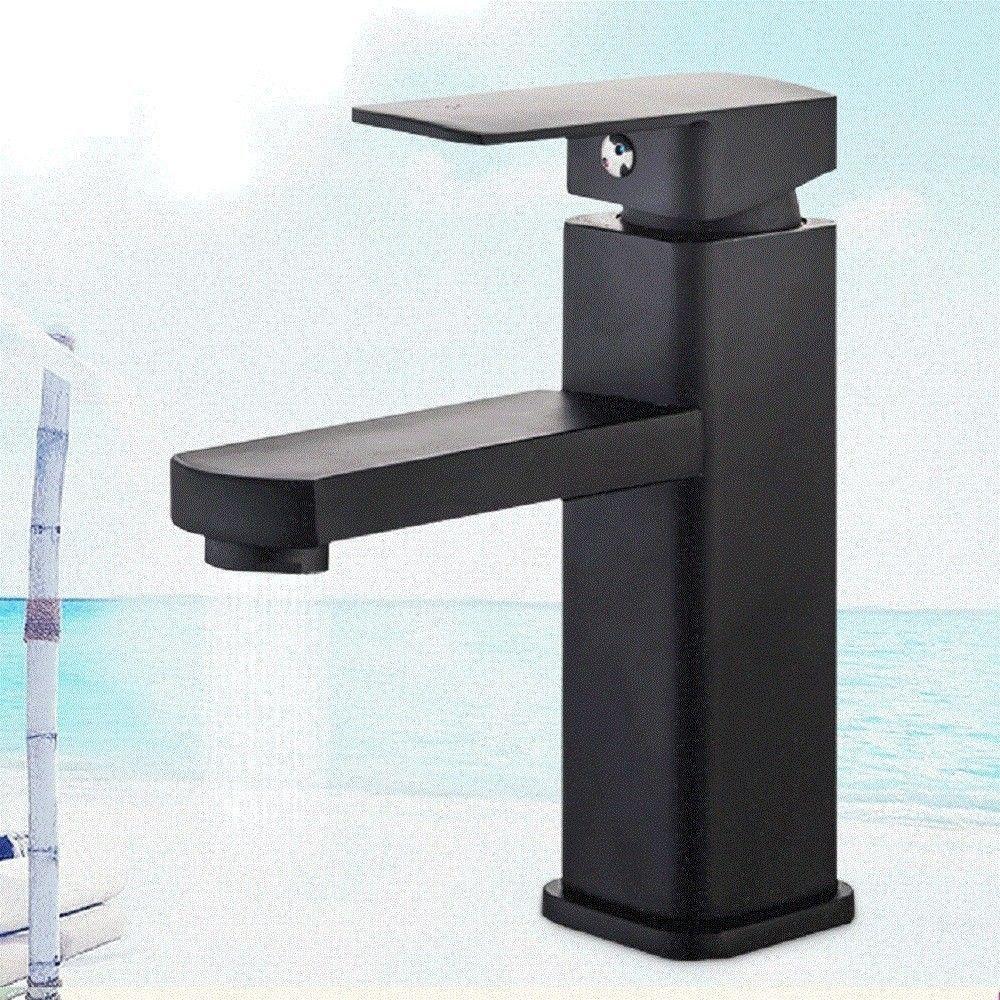 Torneira Banheiro Monocomando Misturador Lavabo Preto Baixa - 8