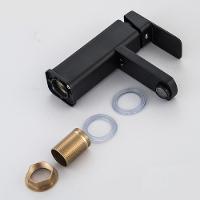 Torneira Banheiro Monocomando Misturador Lavabo Preto Baixa - 3