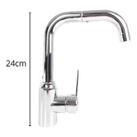 Torneira Pia Cozinha Gourmet Fria Quente Giratoria Aço Inox