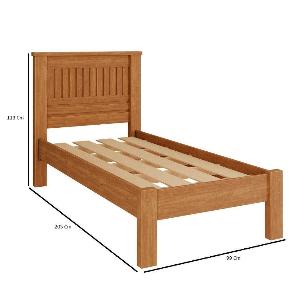 Cama Solteiro Infantil Reforcada Monaco Camas Fenix Nature - 3
