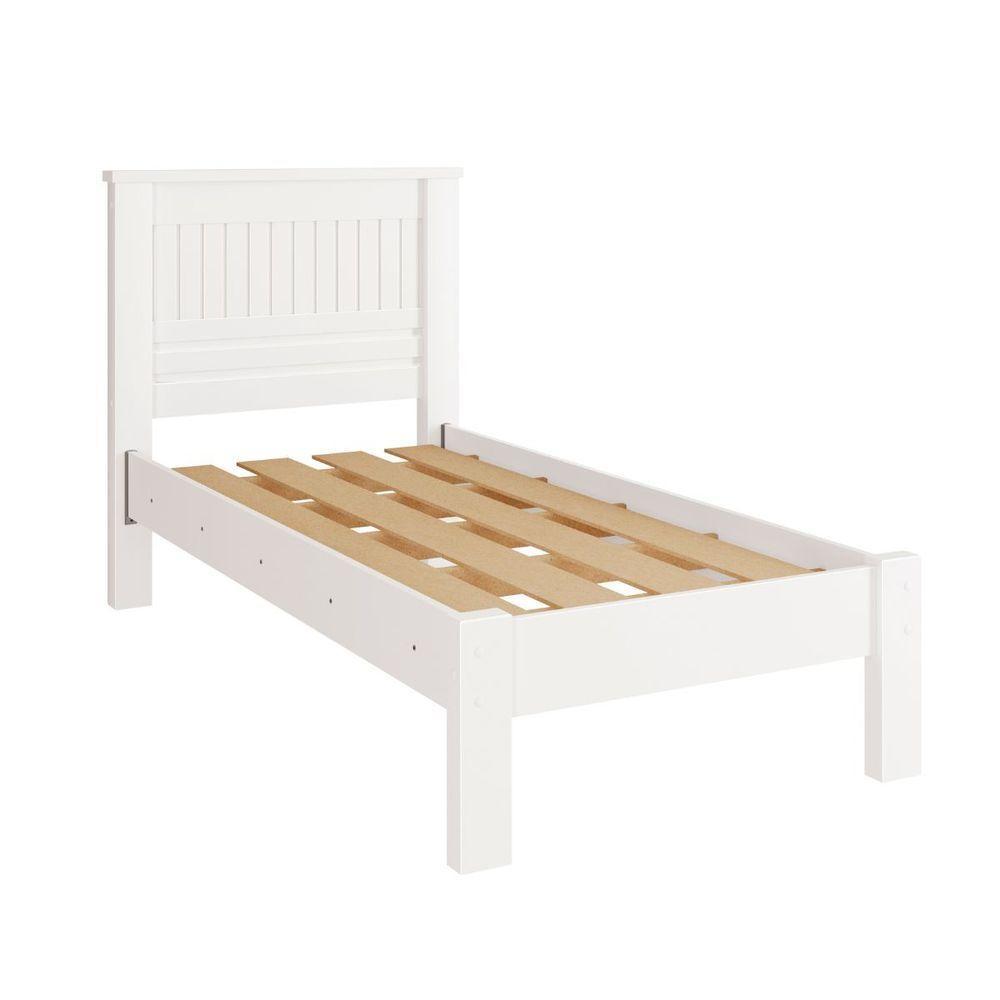 Cama Solteiro Infantil Reforcada Monaco Camas Fenix Branco - 1