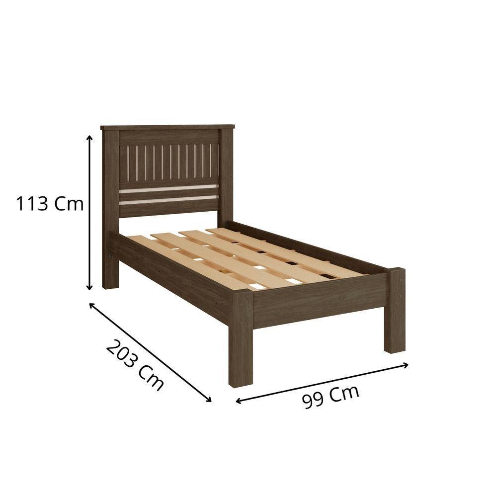 Cama Solteiro Infantil Reforcada Monaco Camas Fenix Legno-off White - 3
