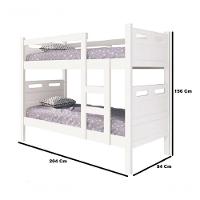 Beliche Jaspe Quarto Solteiro Com Proteção Lateral Branco - 2