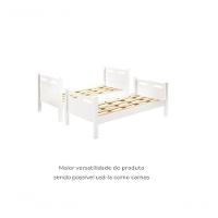 Beliche Jaspe Quarto Solteiro Com Proteção Lateral Branco - 3