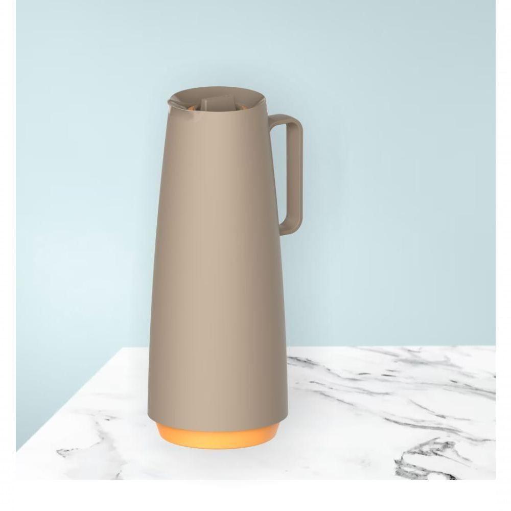 Chaleira Alumínio Paris 1,9l Antiaderente Vermelha Com Bule Garrafa Térmica 1l Bege Tramontina - 3