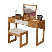 Escrivaninha Penteadeira Com Espelho E Banqueta Luanda Fenix Nature-off White - 1