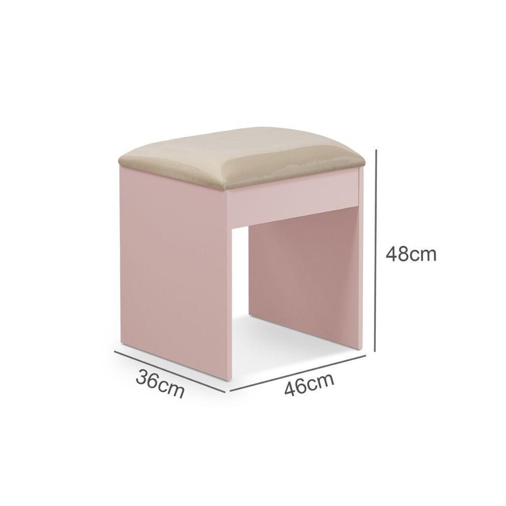 Puff Para Sala Decorativo Banqueta Maia Para Penteadeira - 4