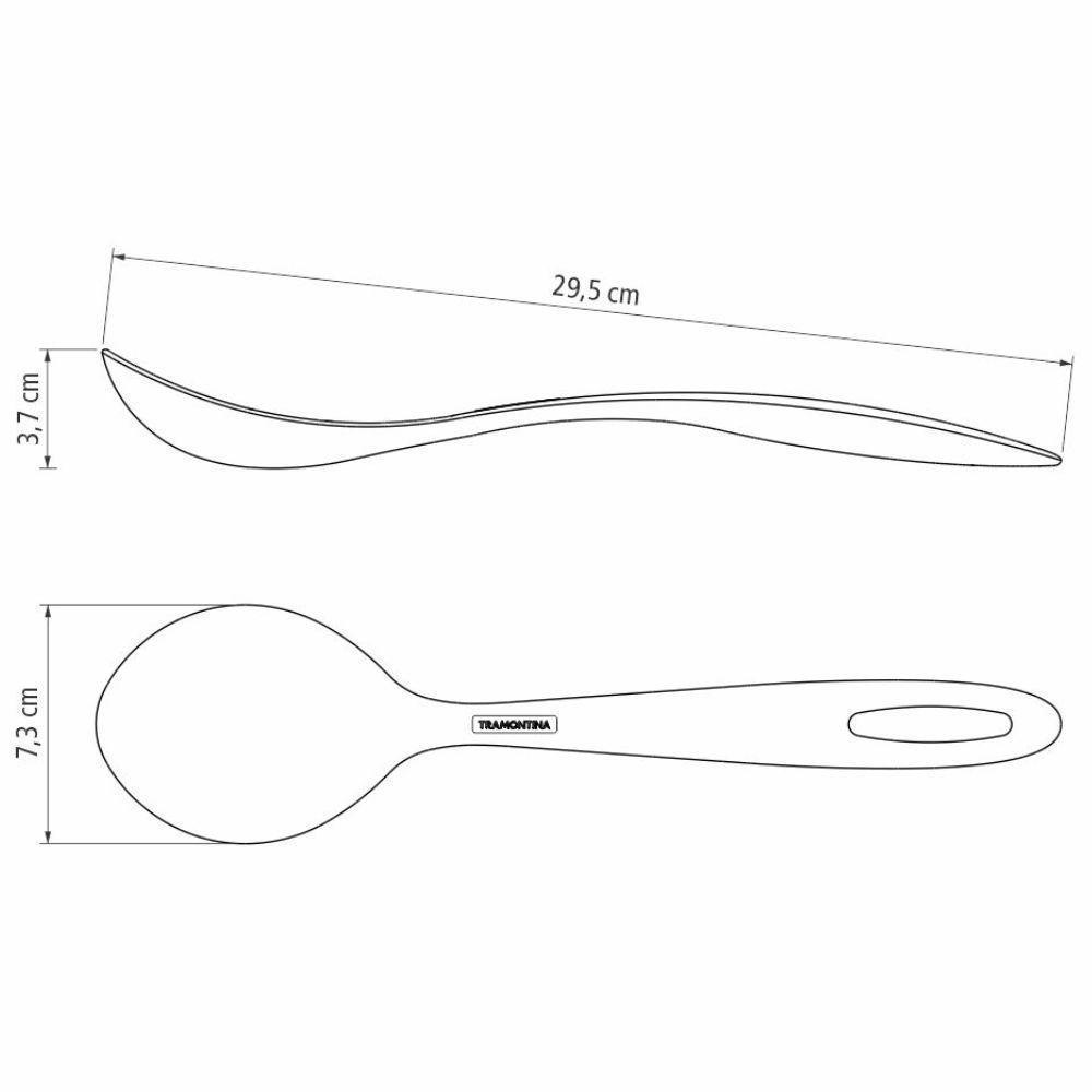 Panela Turim Antiaderente Vermelho 1,4l Com Colher Para Servir Tramontina - 7