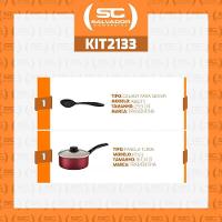 Panela Turim Antiaderente Vermelho 1,4l Com Colher Para Servir Tramontina - 2