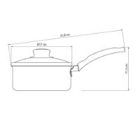 Panela Turim Antiaderente Vermelho 1,4l Com Colher Para Servir Tramontina - 5