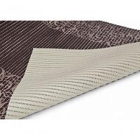 Tapete Passadeira Emborrachada Pvc Antiderrapante 0,65x5,00m Barrado Bege Marrom - 7