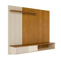 Bancada Suspensa Aurora Para Tv 65 Polegadas Com Portas - Madetec Cinamomo Off White - 2