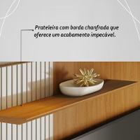 Bancada Suspensa Aurora Para Tv 65 Polegadas Com Portas - Madetec Cinamomo Off White