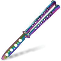 Canivete Butterfly De Manobra Bsl-3 Rainbow Sem Corte Ideal Para Treinamento Iniciante - 1