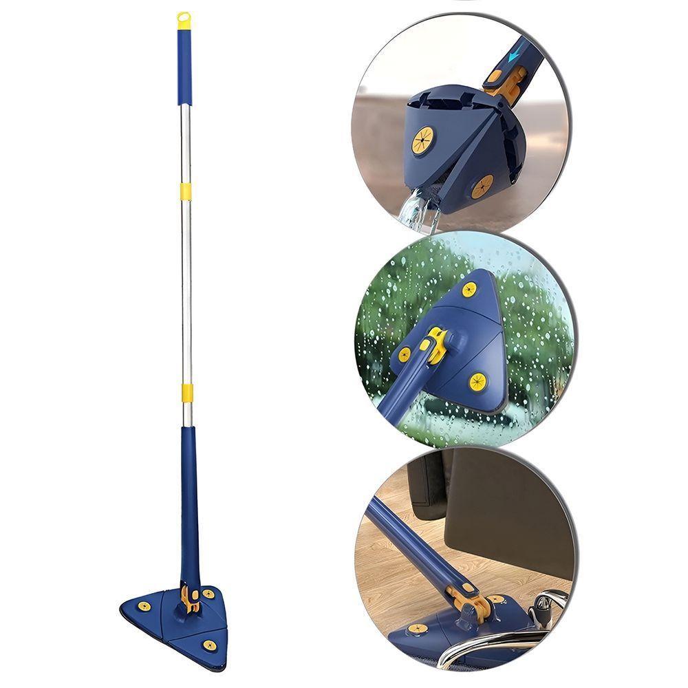 Esfregão Mop Giratório 360 Triangular Com 2 Panos Microfibra Fácil De Usar - 3