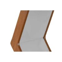 Mesa De Sala Jantar Alvorada C- Tampo 180x90cm Madeirado Vidro Canto Reto - Imbuia-off White - Rufato - 6