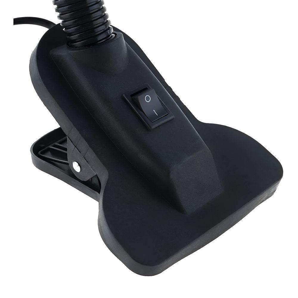 Luminária Articulada Com Garra Presilha E27 Bivolt Cor Roxa Para Escrivaninha E Mesa - 4