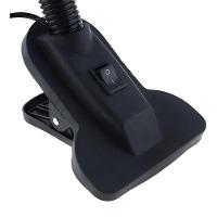 Luminária Articulada Com Garra Presilha E27 Bivolt Cor Roxa Para Escrivaninha E Mesa