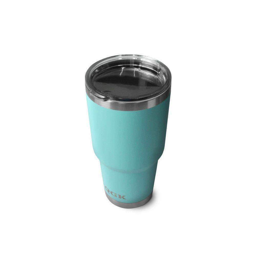 Copo Térmico Tumbler 30 Oz 887 Ml Qgk Turquesa Com Tampa - 3