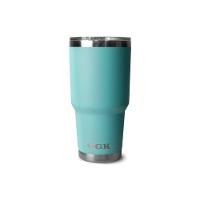 Copo Térmico Tumbler 30 Oz 887 Ml Qgk Turquesa Com Tampa - 2