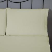 Jogo De Lençol Dia A Dia Liso 3 Peças Casal 80% Algodão - 20% Poliéster Percal 140 Fios Cor:palha - 4