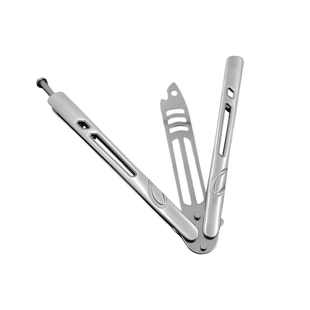 Canivete De Manobras Bsl-1 Prata Shark Para Colecionador Fidget Tricks E Treinamento Cor:prata - 5
