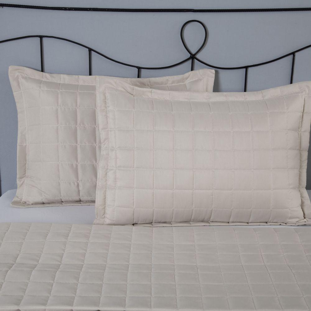 Porta Travesseiro Matelado Soft 1 Peça 70cm X 50cm 100% Poliéster Cor:areia - 4