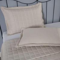 Porta Travesseiro Matelado Soft 1 Peça 70cm X 50cm 100% Poliéster Cor:areia - 3