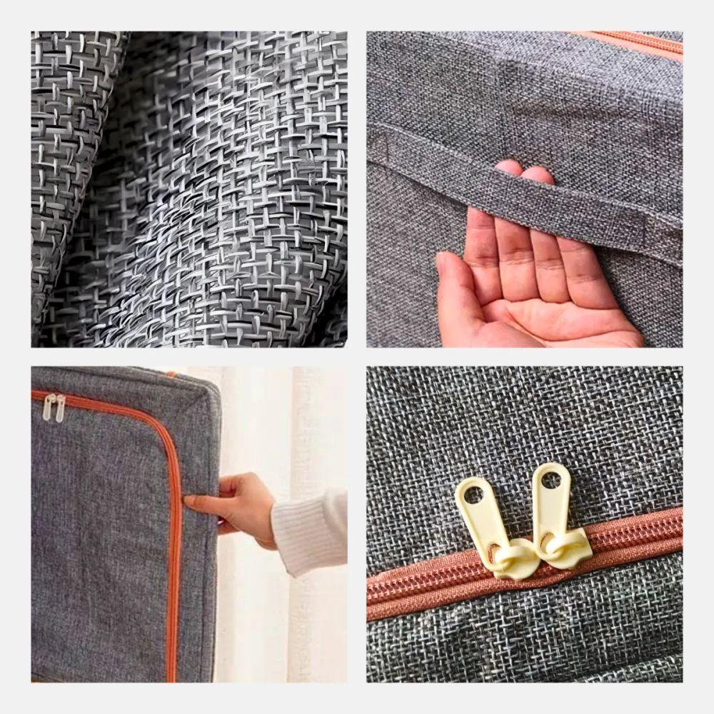 Caixa Organizadora De Roupas Multiuso Dobrável - Azul - 8