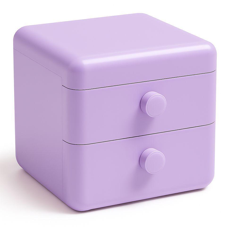 Caixa Organizador Multifuncional Com Gavetas E Compartimento Com Tampa Anti-poeira - 1