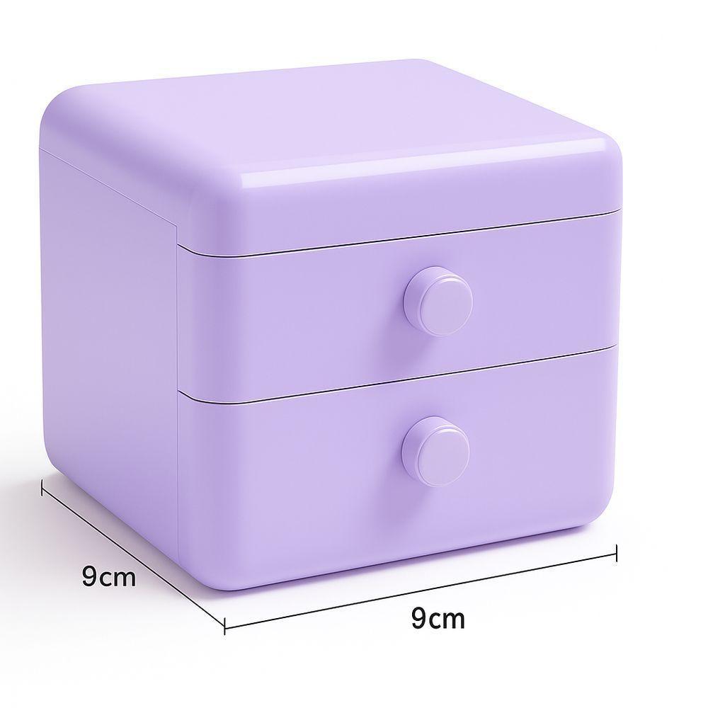 Caixa Organizador Multifuncional Com Gavetas E Compartimento Com Tampa Anti-poeira - 3