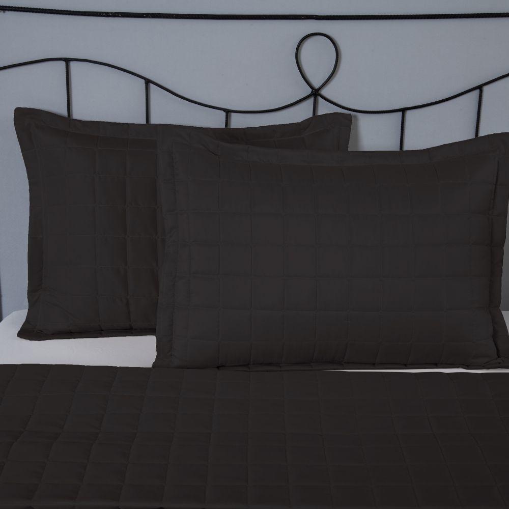 Porta Travesseiro Matelado Soft 1 Peça 70cm X 50cm 100% Poliéster Cor:preto - 4