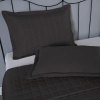 Porta Travesseiro Matelado Soft 1 Peça 70cm X 50cm 100% Poliéster Cor:preto - 3