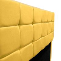 Cabeceira Cama Box Queen 160 Cm Bianca Suede Amarelo - 7