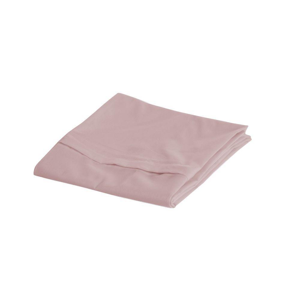 Capa Para Travesseiro Fofuxão 1 Peça 1,46m X 46cm 80% Algodão - 20% Poliéster Percal 140 Fios Com Zíper Cor:rosê - 1