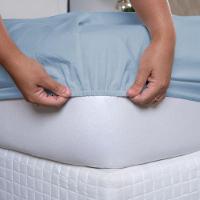 Jogo De Lençol Ponto Palito Simples 2 Peças Solteiro 80% Algodão - 20% Poliéster Percal 140 Fios Cor:azul - 3